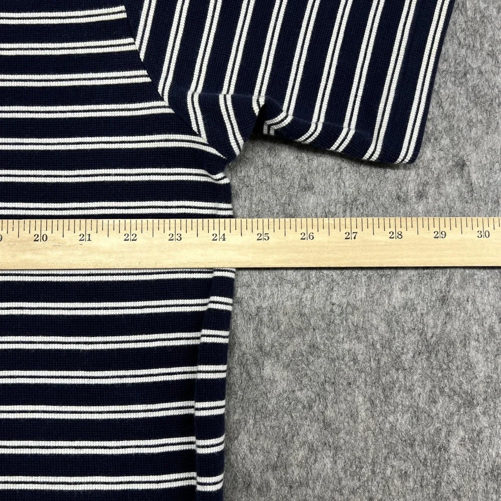 Vintage Polo Ralph‎ Lauren Polo Shirt Mens L Blue Big Stripe Button Down Pony